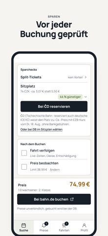 Bahnsparer: Zeit & Geld sparen 스크린샷 4