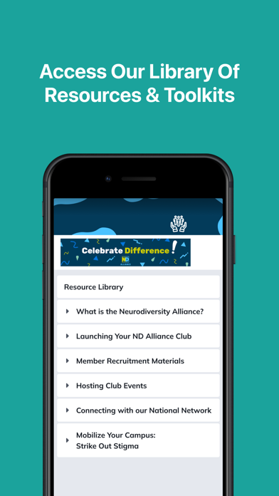 The Neurodiversity Alliance iPhone screenshot 4 - Social Networking app