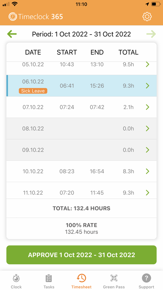 #5. Timeclock 365 Time Tracker (iOS) 由: TIMECLOCK 365 LTD