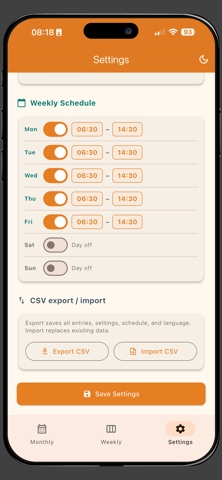 App screenshot