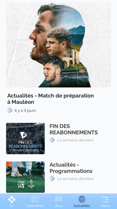 Aviron Bayonnais Rugby Pro Screenshot