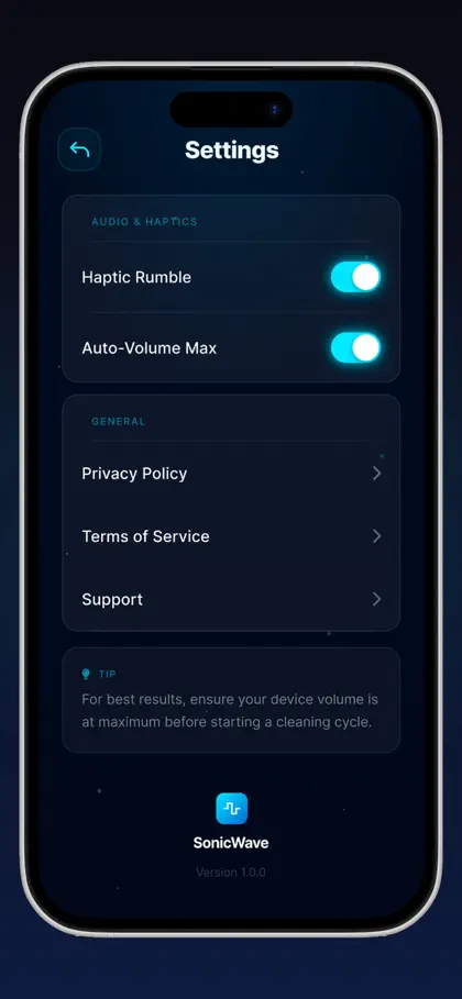 Screenshot 5 di 5 di SONIC | Clean Speakers