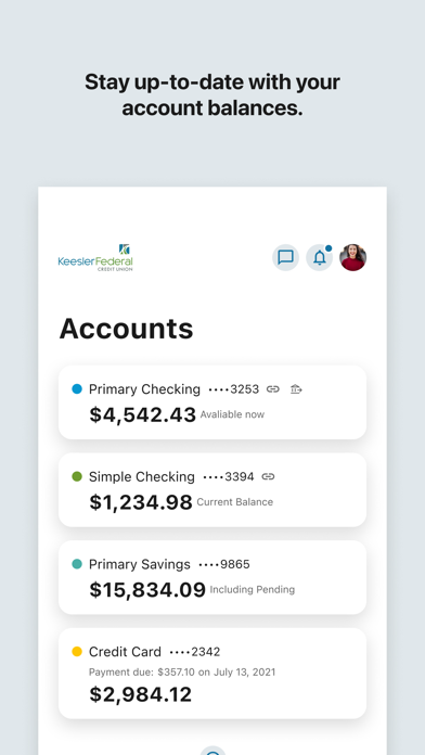 Keesler Federal Mobile Banking Screenshot