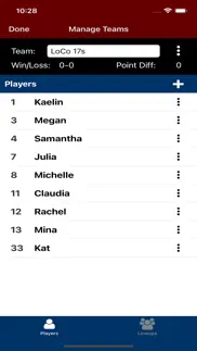 volleyball lineup tracker iphone screenshot 2