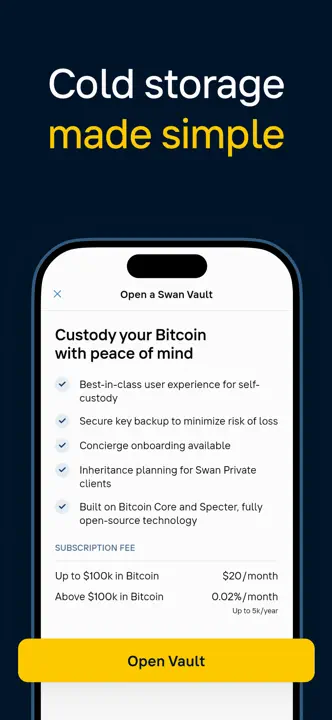 Swan Bitcoin : capture d’écran 4 sur 8