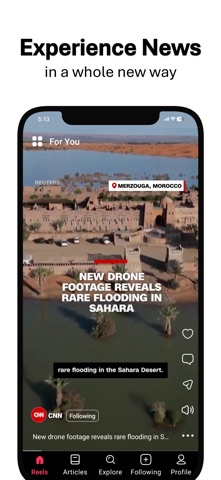 NewsReels - Top news videos iPhone screenshot