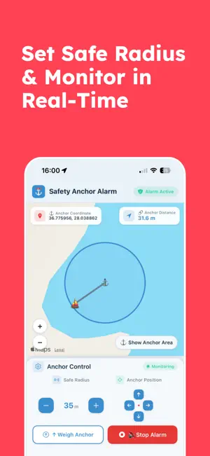 Safety Anchor Alarm screenshot 2