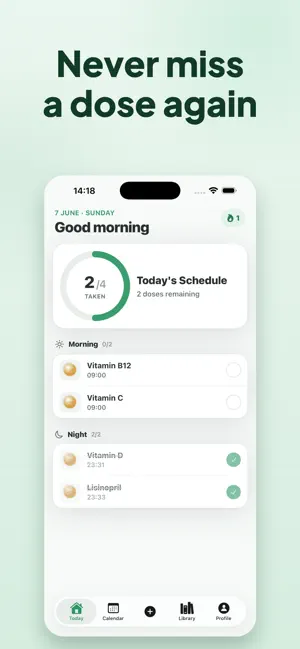 Vitamin Tracker - Pill Log screenshot 1