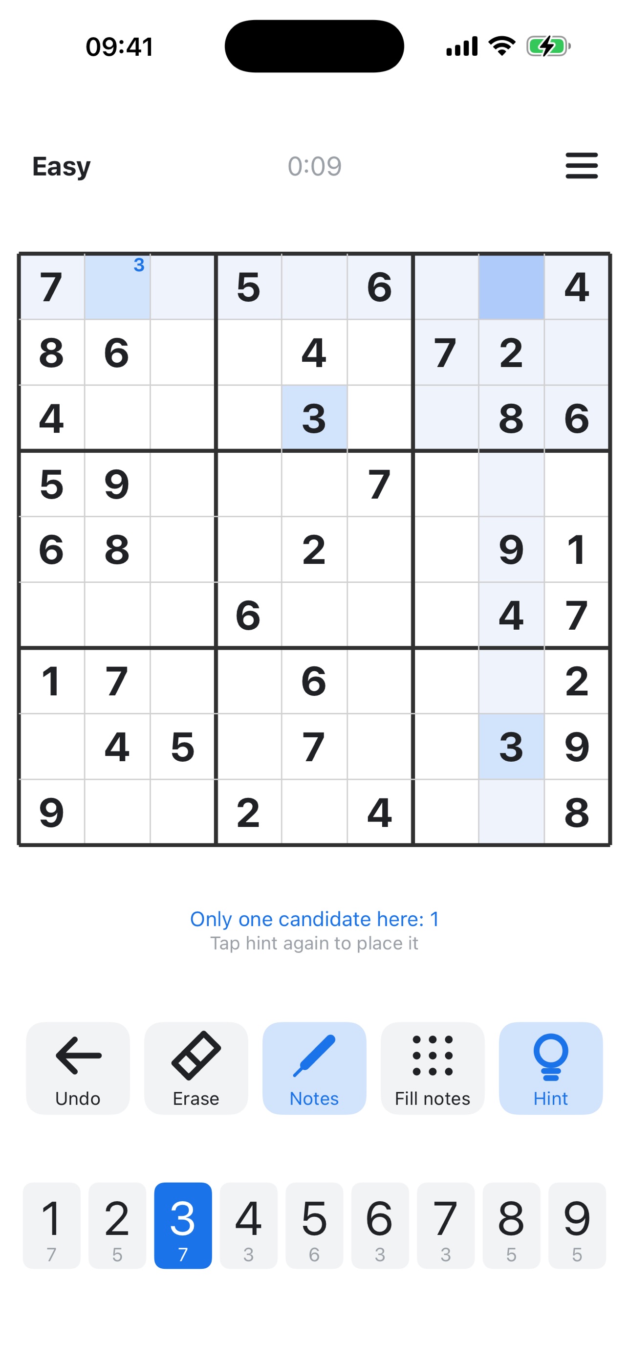 Screenshot 4 of Bare Sudoku