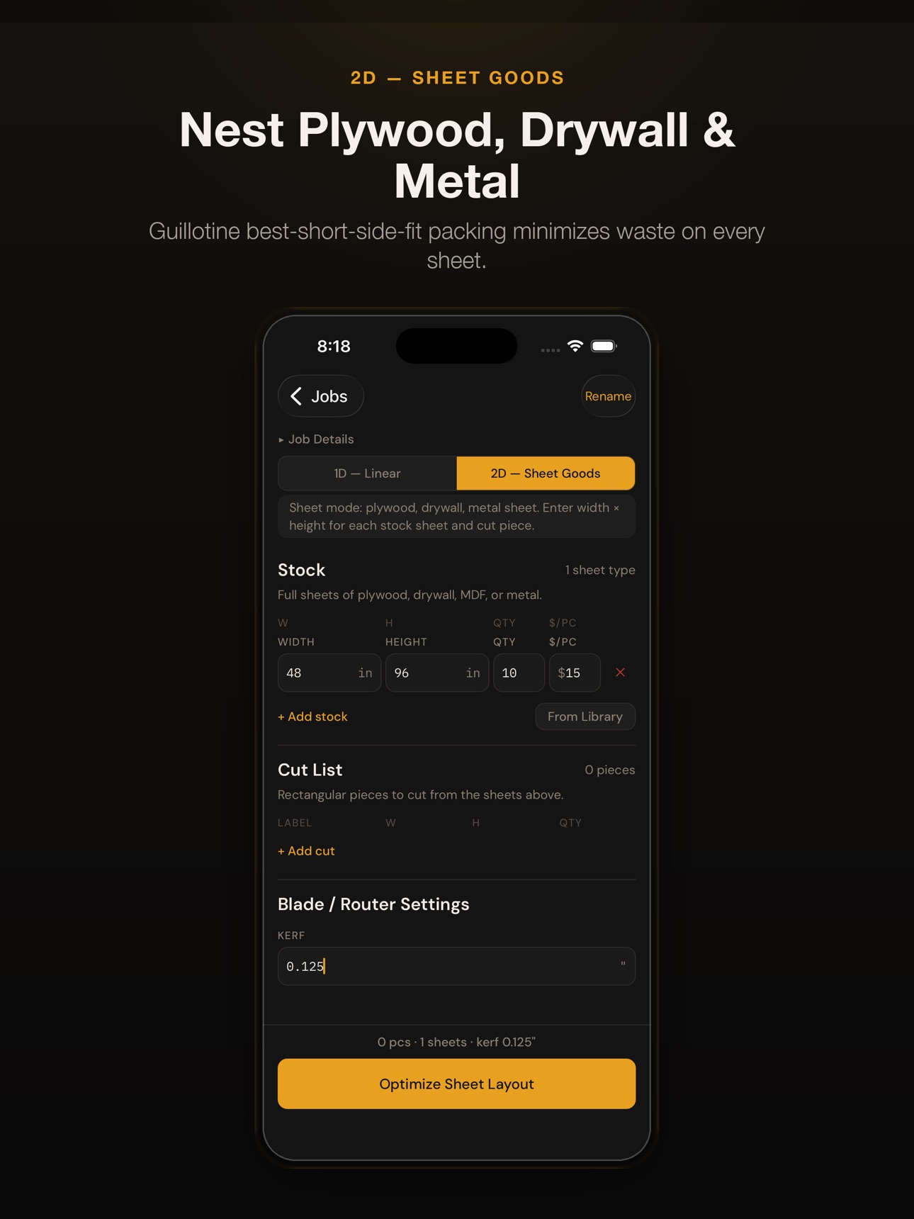 Screenshot 12 of CutListPro - Cut Optimizer