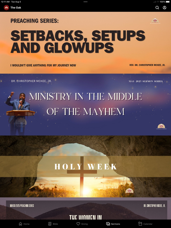 The Church of Oakland iPad screenshot 2 - Education app