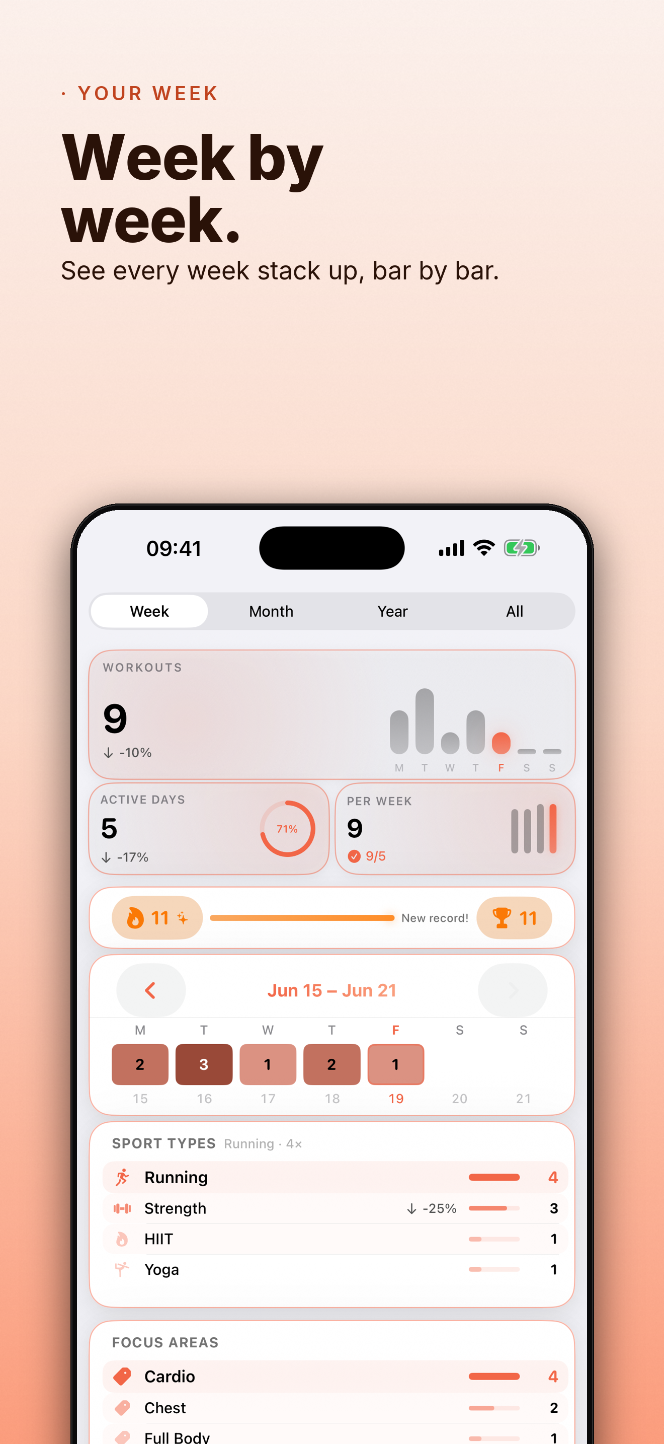 Tekneio Streak: Workout Log