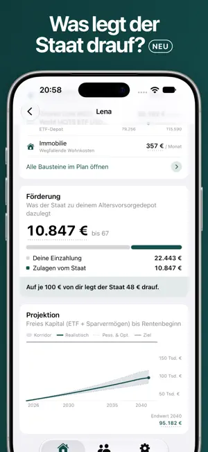 Goldfink: Rentenplaner screenshot 2