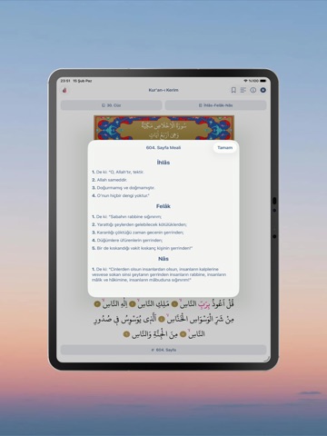 Kur'an-ı Kerim Oku / Dinle iPad screenshot