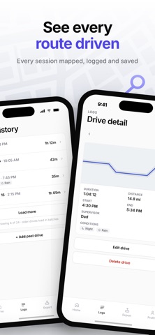 DMV Driving Hours Log screenshot