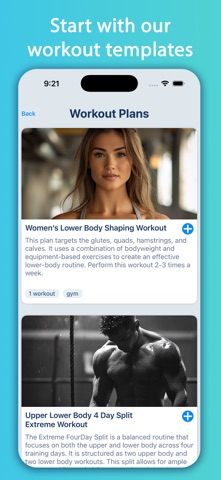 Blaze AI Workout Tracker iPhone screenshot