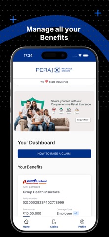 Peraj Insurance screenshot
