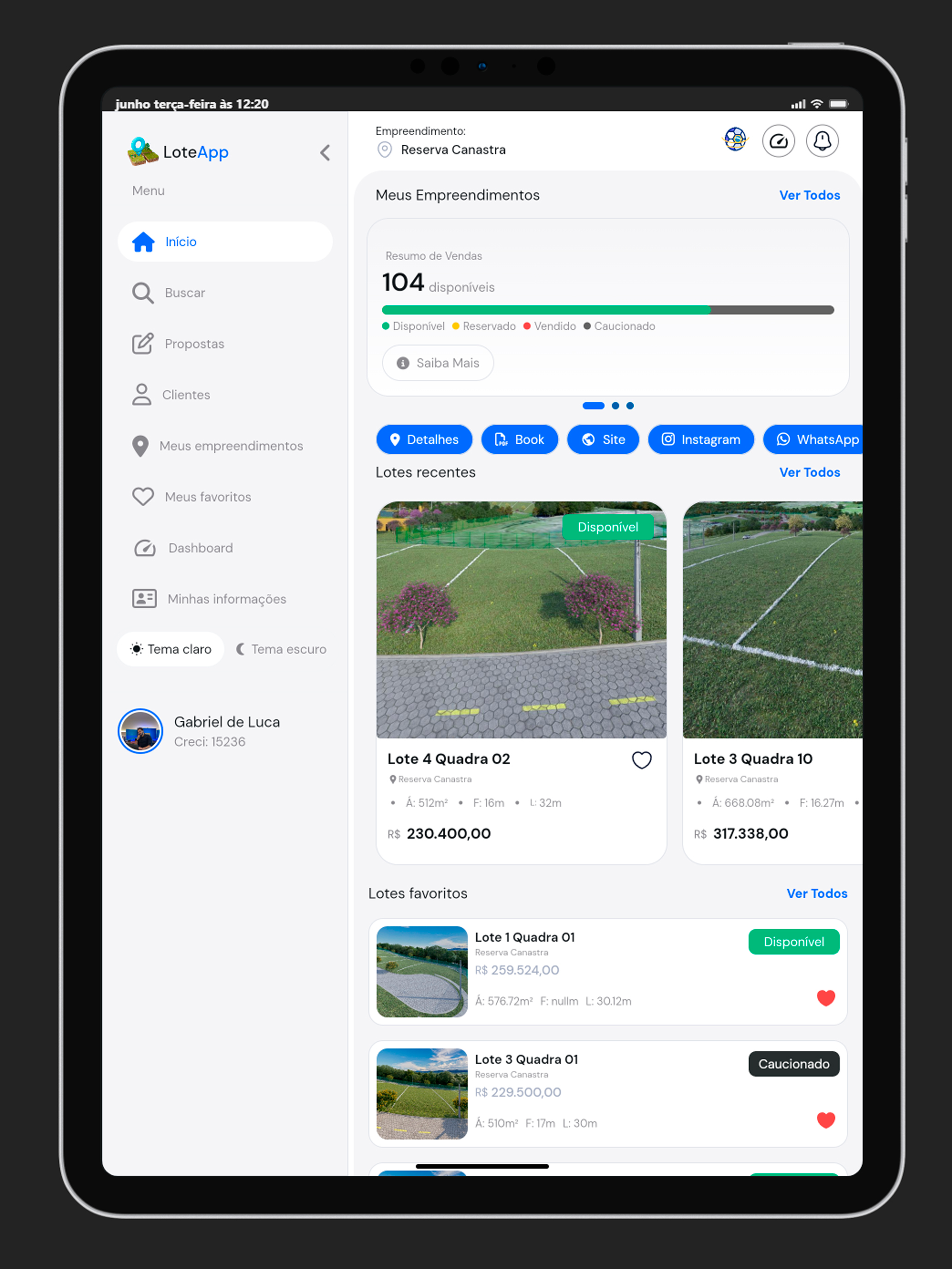 LoteApp - Gestão Imobiliária screenshot 8