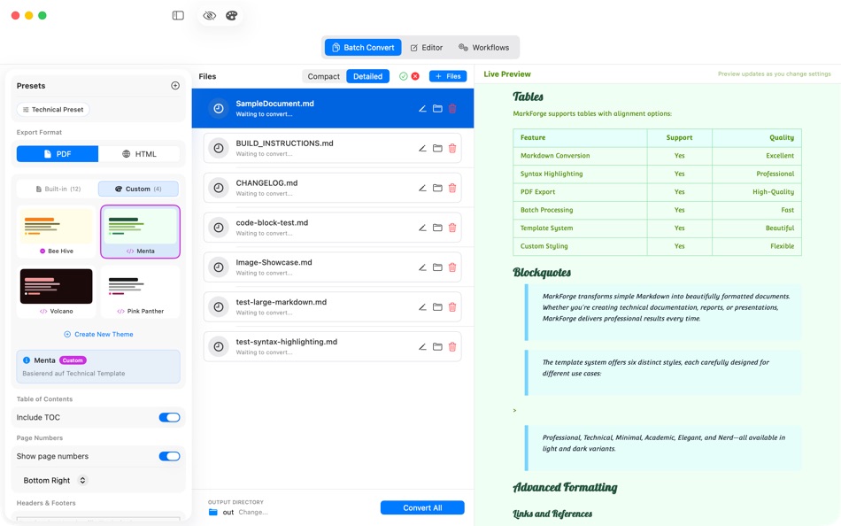 #2. MarkForge (macOS) โดย: Norbert Gutbrod