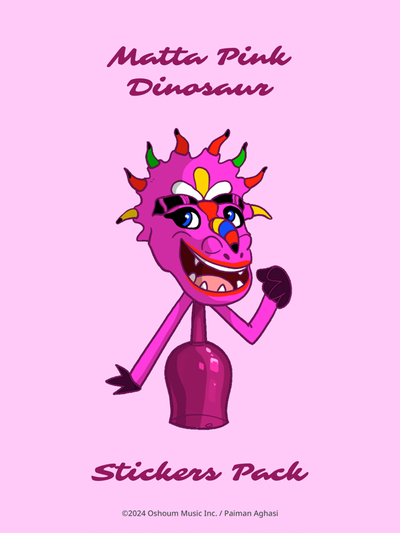 Screenshot #4 pour Matta Pink Dinosaur Stickers