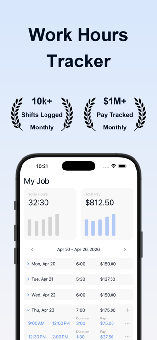 Work Tracker: Prodi Hours Screenshot 1 of 8
