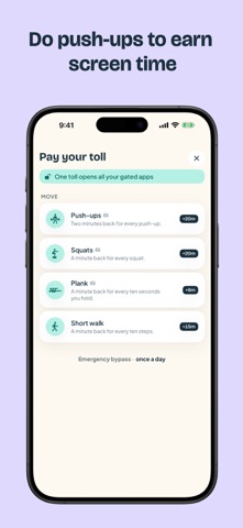 Earn your screen time: Unlockd iPhone screenshot