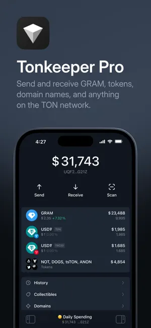 Tonkeeper Pro — Crypto Wallet screenshot 1