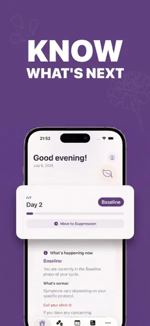 Marigold: IVF & IUI Tracker screenshot 1