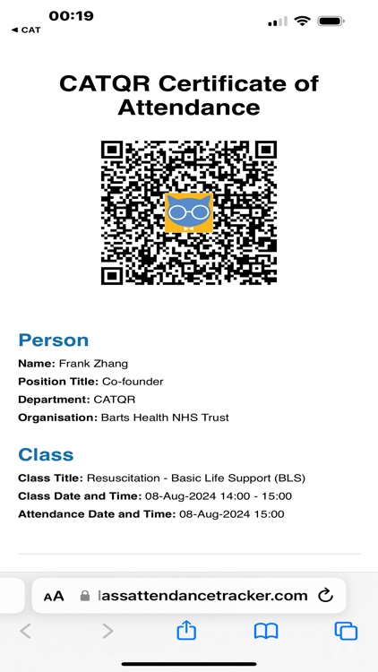 CATQR Class Attendance Tracker screenshot-3
