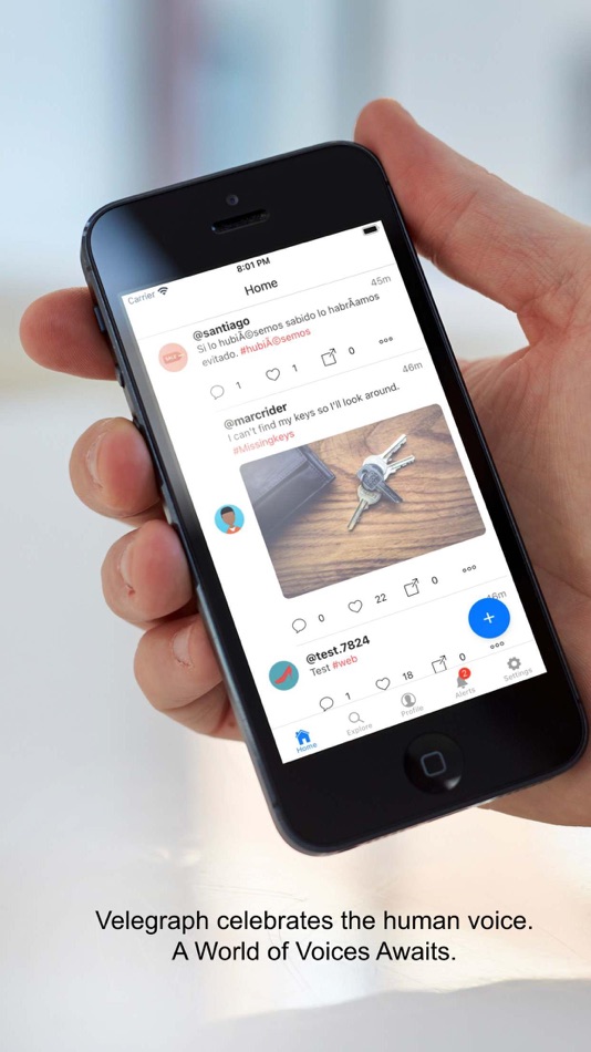 #9. Velegraph: A Free Speech App (iOS) 由: Pramod Verma