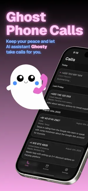 Ghosty: AI call assistant screenshot 1