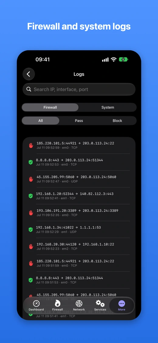 pfAdmin screenshot 8