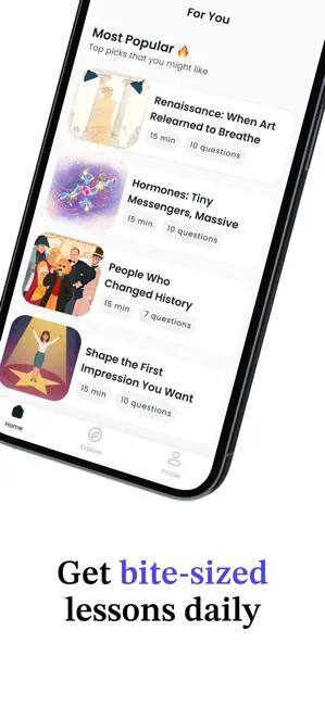 MyGrowth: Daily Micro Learning iPhone screenshot 2