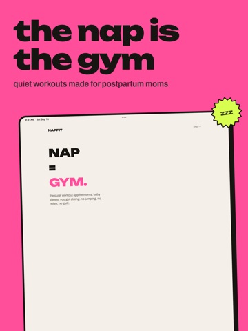 NapFit: Postpartum Mom Workout iPad screenshot