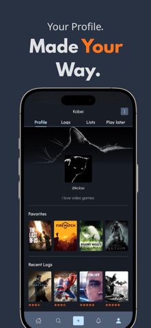 Logg: Game Tracker iPhone screenshot 1