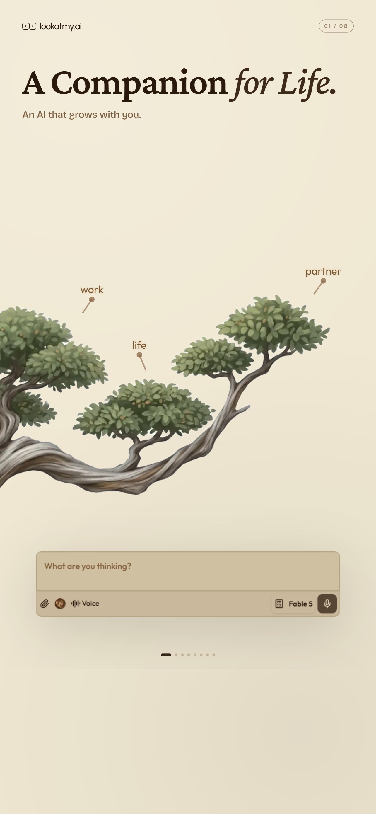 Screenshot 1 of lookatmy.ai: AI Companion