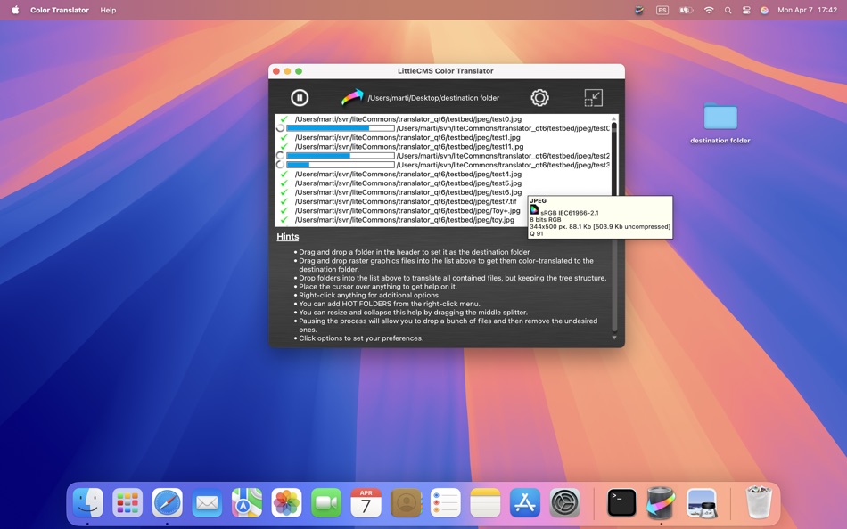 #1. Color Translator MINI (macOS) Podle: Marti Maria