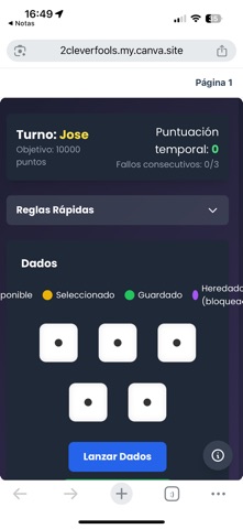 Juego de Dados - 10.000 pts screenshot 2