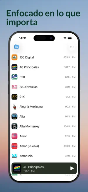 Radios México - AM y FM screenshot 1