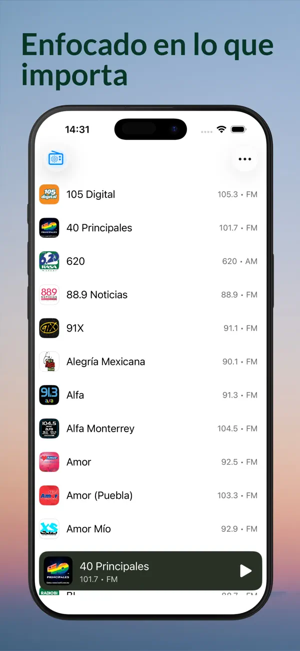 Screenshot #1 pour Radios México - AM y FM