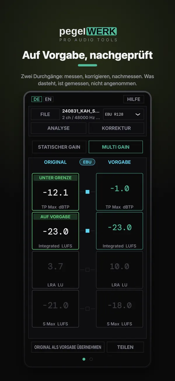 Screenshot #2 pour loudness CORRECT · Normalizer