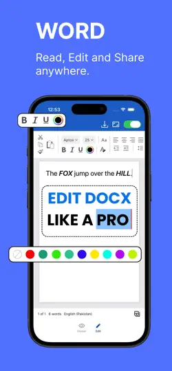 Screenshot von Office Word : Document Editor auf dem iPhone 1
