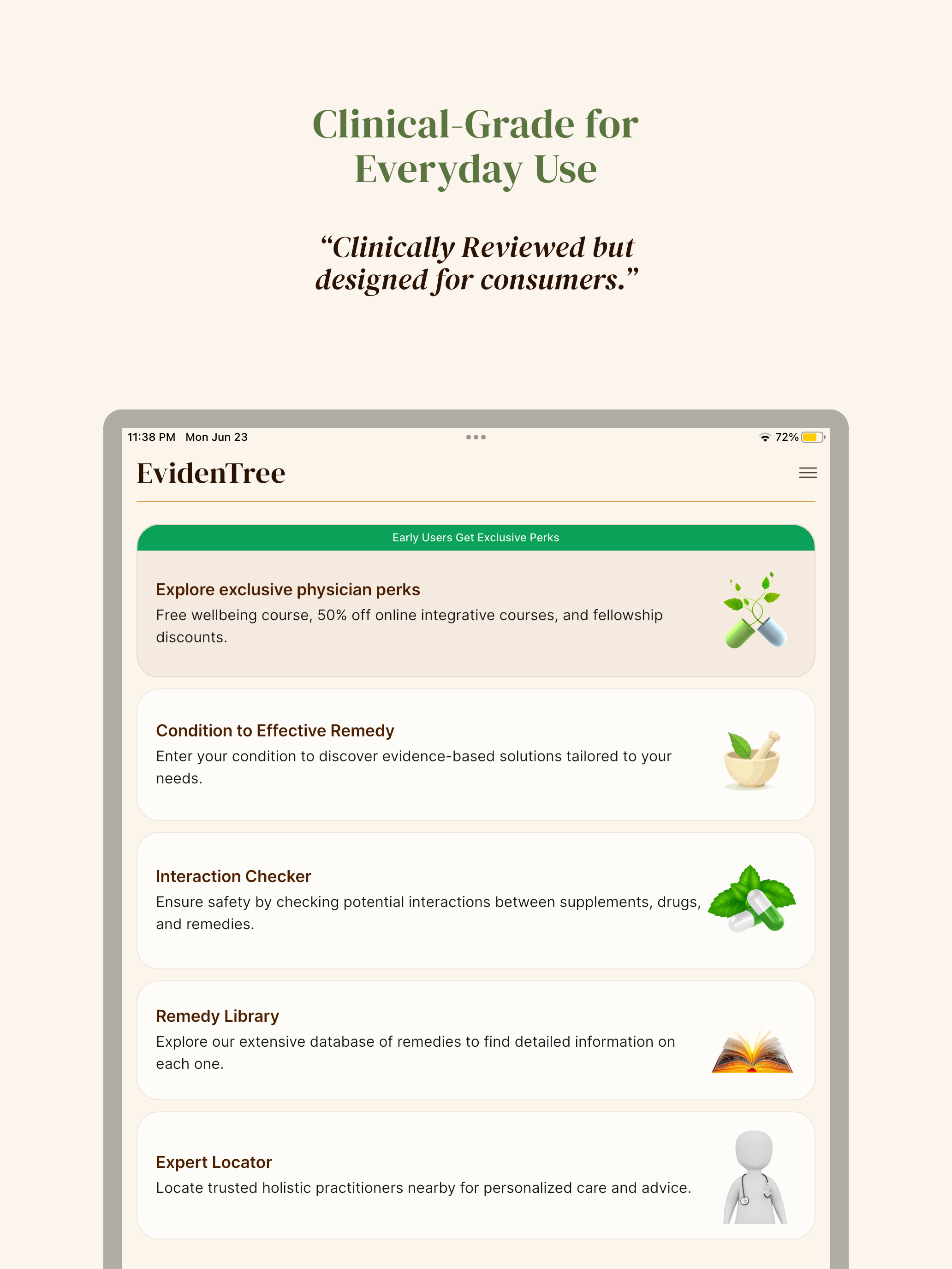 Evidentree: Natural Remedy App