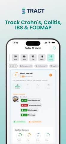 Tract: IBD & IBS Tracker Screenshot 1 of 7