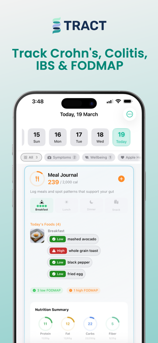 Tract: IBD & IBS Tracker Screenshot 1 of 7