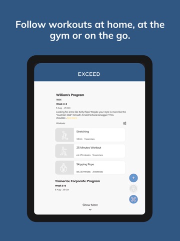 Exceed By Arch Digital iPad screenshot