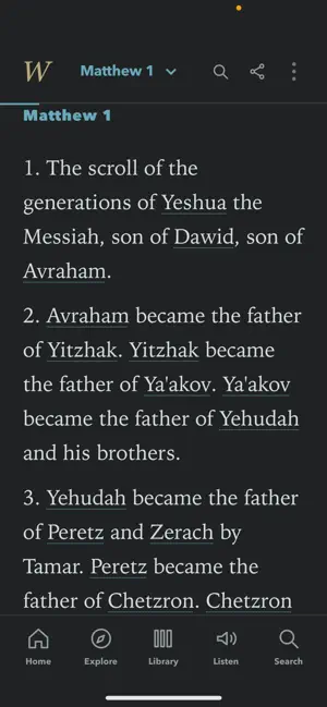 Bible with Original Names screenshot 2