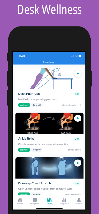 Office Exercise: Desk Stretch Screenshot 1 of 9