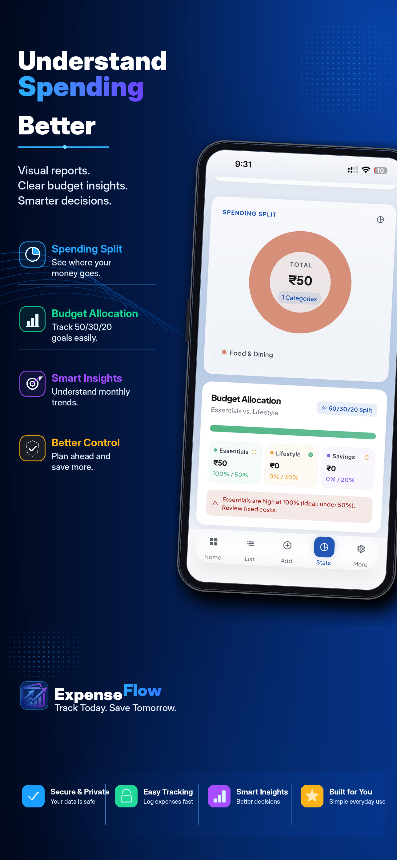 ExpenseFlow: AI Daily Tracker screenshot 2