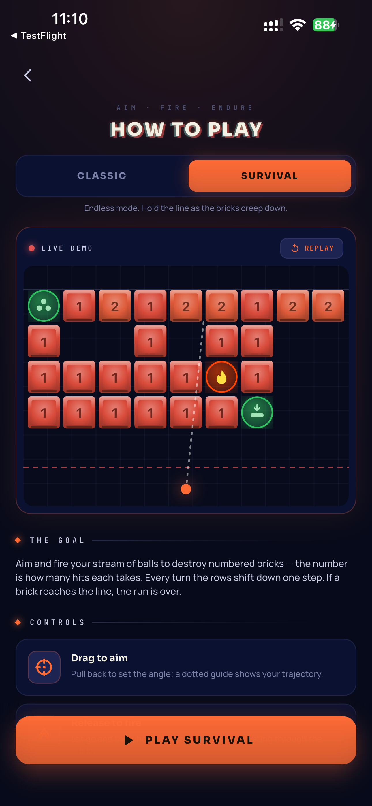 Brick Breaker: Survival screenshot 8